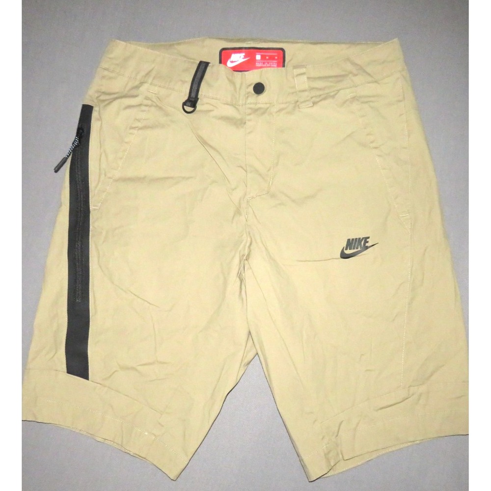 Nike Khaki Stretch Rip Stop‎ 10" Casual Chino Shorts Men's 30 (Medium)